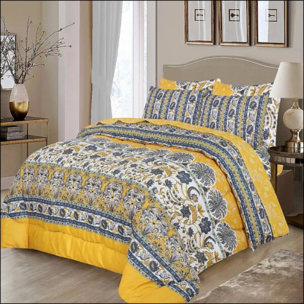 6 PCs Vicky Razai Set Bumblebee – Premium Winter Bedding
