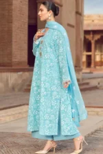 Bareeze Luxury Summer Collection 2K25 - 3PC Lawn Suit with Heavy Embroidered Front & Dupatta