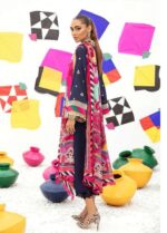 Zainab Chottani Luxury Summer Collection 2K25 - 3PC Lawn Suit with Heavy Embroidered Front & Voil Dupatta