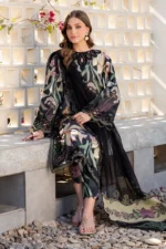 Baroque Premium Lawn 3PC Suit with Embroidered Patches and Digital Printed Dupatta - 90/88 Collection