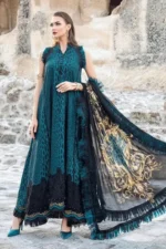 Maria B Lawn 3PC Suit - Embroidered Patches with Digital Chiffon Dupatta (90/88)