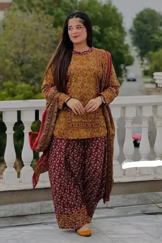 Bin Saeed 2025 Printed Lawn 3PC Suit Collection - Shirt, Voil Dupatta & Dyed Trouser