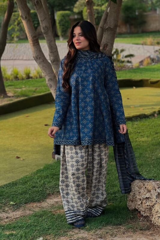 Bin Saeed 2025 Printed Lawn 3PC Suit Collection - Shirt, Voil Dupatta & Dyed Trouser