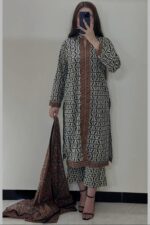 Bin Saeed 2025 Printed Lawn 3PC Suit Collection - Shirt, Voil Dupatta & Dyed Trouser
