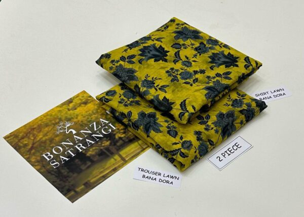 BONANZA Bana Dora Lawn Collection 2025 - Digital Printed Lawn Allover 2 Piece Suit | Sarastore.pk