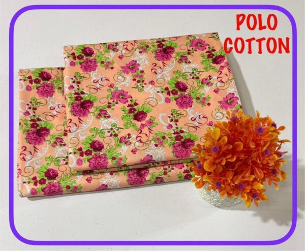 Ladies 2pc Unstitched Perfect for Mid-Summers Micro Polo Cotton 2025 | 49