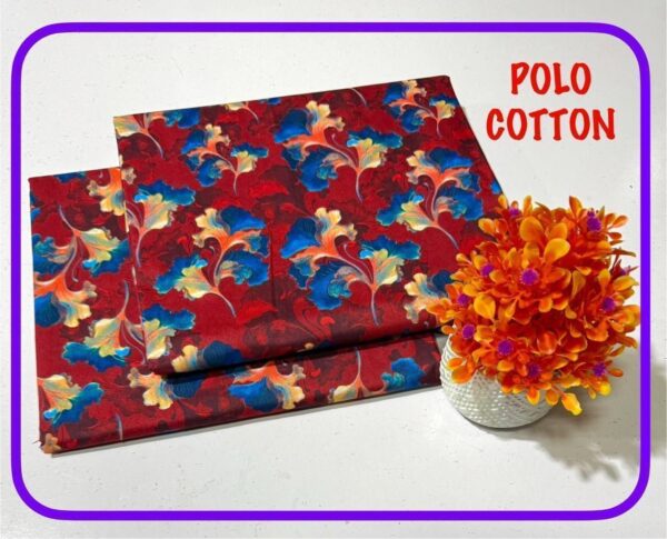 Ladies 2pc Unstitched Perfect for Mid-Summers Micro Polo Cotton 2025 | 58