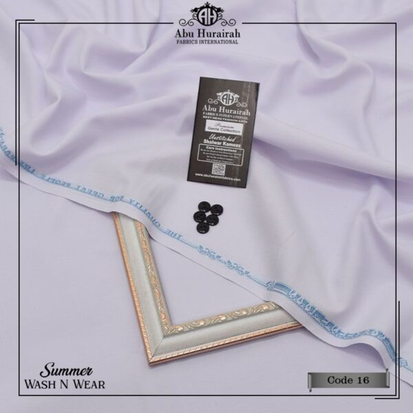 Abu Hurairah Wash & Wear Unstitched Suit Fabric - Summer Collection for Men