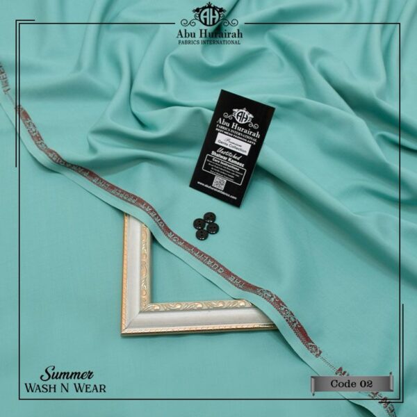 Abu Hurairah Wash & Wear Unstitched Suit Fabric - Summer Collection for Men