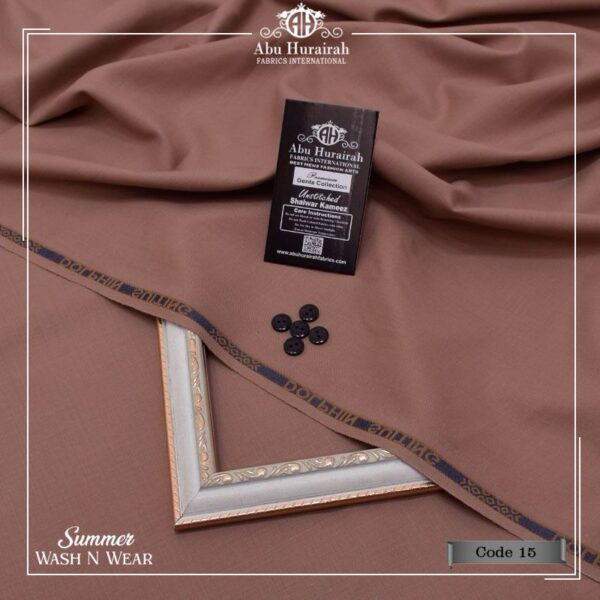 Abu Hurairah Wash & Wear Unstitched Suit Fabric - Summer Collection for Men