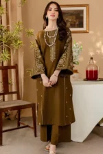 Batik Two Piece Lawn Suit - Full Front Embroidery with Dyed Back & Embroidered Trouser