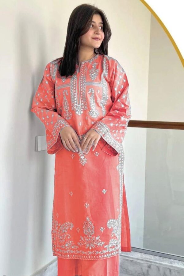 Urge Pure Lawn 2PC Suit - Heavy Embroidery with Embroidered Trouser