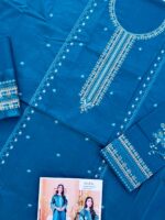 Batik Two Piece Lawn Suit - Full Front Embroidery with Dyed Back & Embroidered Trouser