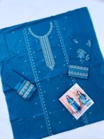 Batik Two Piece Lawn Suit - Full Front Embroidery with Dyed Back & Embroidered Trouser