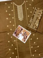 Batik Two Piece Lawn Suit - Full Front Embroidery with Dyed Back & Embroidered Trouser