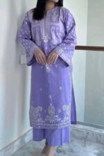 Bareeze Two Piece Lawn Suit - Full Embroidery with Patch Trouser