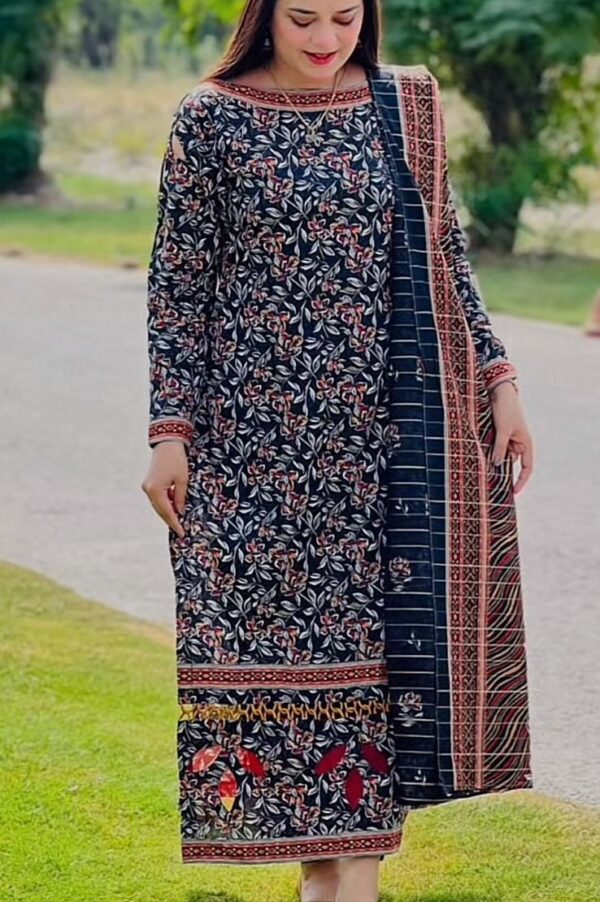 Bin Saeed 2025 Printed Lawn 3PC Suit Collection - Shirt, Voil Dupatta & Dyed Trouser