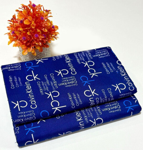 Design 28 – Powder blue 2PC Cambric Cotton summer suit with digital floral print