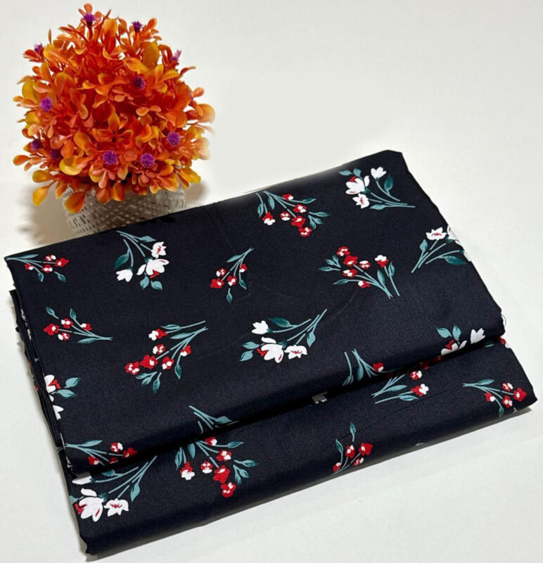 Design 04 – Women’s Summer Cambric Cotton 2pc Suit with Digital Floral Print