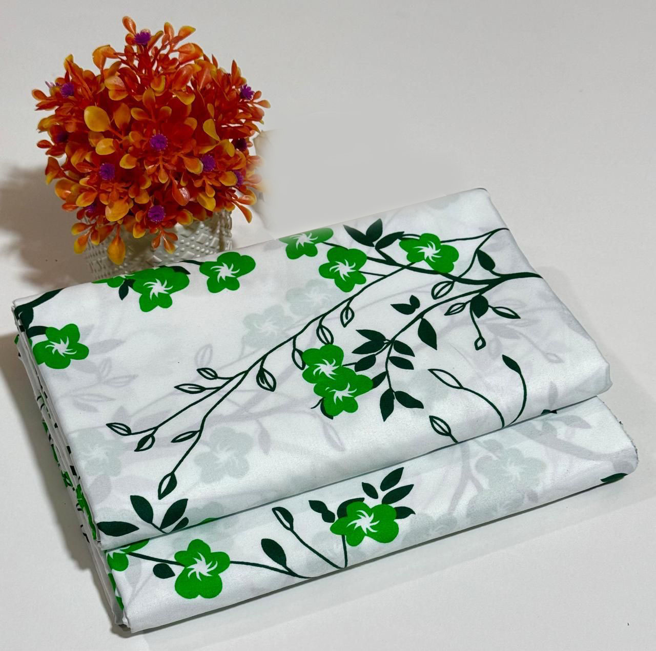 Women's-Unstitched-Allover-Summer-Cotton-2pc-Suit-2025-Design- (8) Design 08 – Lavender Floral Unstitched Cambric Suit for Women