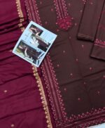 Asim Jofa Premium Dhanak Winter Collection 2025 – Luxury 3PC Embroidered Suit With Wool Shawl