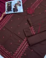 Asim Jofa Premium Dhanak Winter Collection 2025 – Luxury 3PC Embroidered Suit With Wool Shawl