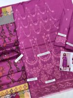 Bareeze Premium Dhanak Winter Collection 2025 – Luxury Embroidered 3PC Suit With Digital Wool Shawl