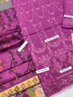 Bareeze Premium Dhanak Winter Collection 2025 – Luxury Embroidered 3PC Suit With Digital Wool Shawl