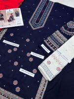 Jazmin Premium Dhanak Embroidered 3PC Suit with Digital Wool Shawl – Winter 2025