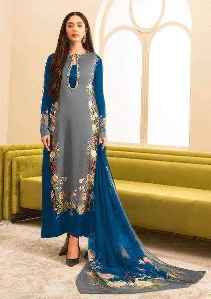 Tie N Die Digital Printed Shamooz Silk 3PC with Silk Dupatta