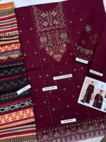 Sapphire Premium Dhanak With Digital Wool Shawl 2025 – Luxury Heavy Embroidered Winter Suit