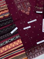 Sapphire Premium Dhanak With Digital Wool Shawl 2025 – Luxury Heavy Embroidered Winter Suit