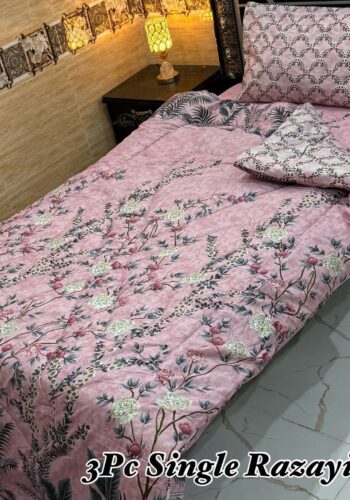 3PC Single Vicky Razayi Set 2025 Mix Cotton Bedding Pakistan