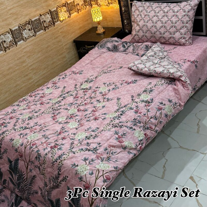 3PC Single Vicky Razayi Set 2025 Mix Cotton Bedding Pakistan