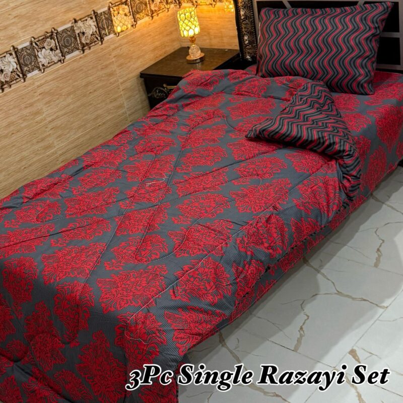 3PC Single Vicky Razayi Set 2025 with Mix Cotton 500 GSM filling