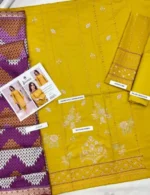 Jazmin 3 Piece Unstitched Embroidered Dhanak Suit – Winter 2025 Collection by sarastore.pk