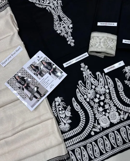 Jazmin Premium Dhanak 3 Piece Unstitched Embroidered Suit – Winter 2025 Collection Code SS-JZ-09 sarastore.pk (3) Jazmin Premium Dhanak 3 Piece Unstitched Embroidered Suit – Winter 2025 Collection by sarastore.pk