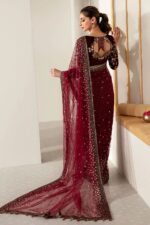Jazmin Saree Collection available at sarastore.pk featuring velvet, net, and satin silk fabrics for weddings and festive events