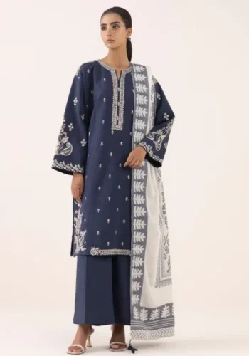 Sapphire Premium Dhanak 3 Piece Unstitched Embroidered Suit – Winter 2025 Collection by sarastore.pk