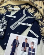 Sapphire Premium Dhanak 3 Piece Unstitched Embroidered Suit – Winter 2025 Collection by sarastore.pk