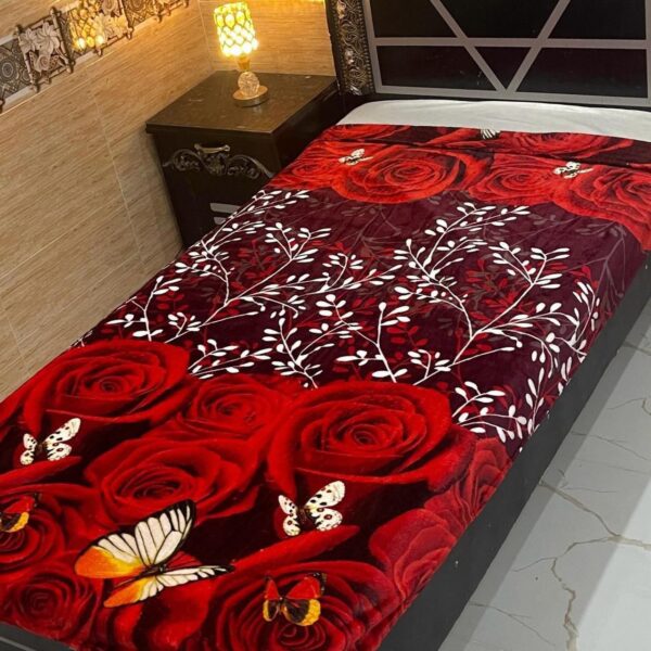Single Bed Soft Fleece Printed AC Blanket – Winter 2025 Home Collection | Code: SS-SAC-03