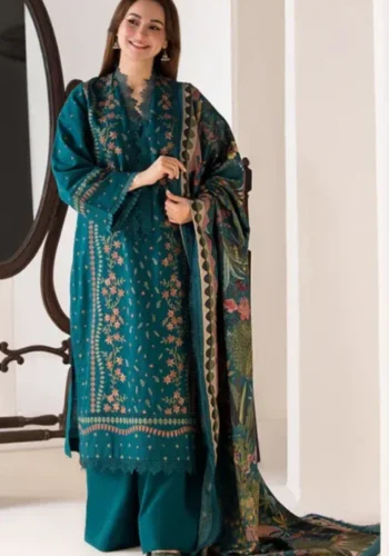 Sobia Nazir 3 Piece Unstitched Embroidered Winter Dhanak Suit – Winter 2025 Collection by sarastore.pk