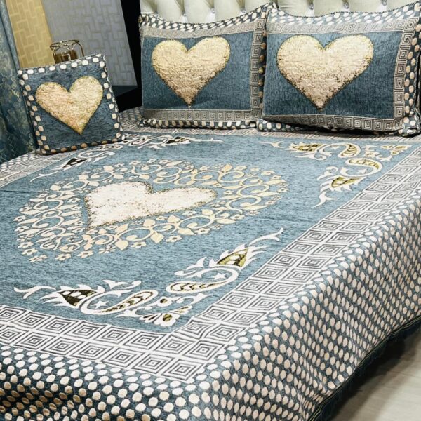 Velvet-Jacquard-King-Size-4pc-Bedsheet-Set – Winter 2025 Code: S.S-Vel04-8