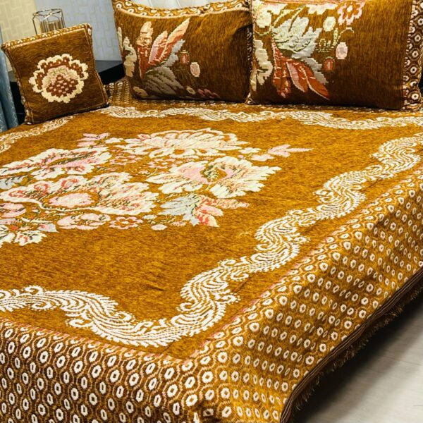Velvet-Jacquard-King-Size-4pc-Bedsheet-Set – Winter 2025 Code: S.S-Vel04-9