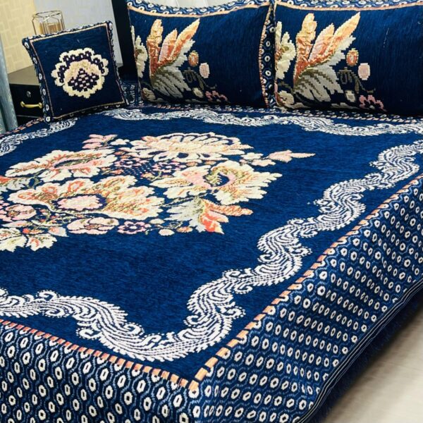 Velvet-Jacquard-King-Size-4pc-Bedsheet-Set – Winter 2025 Code: S.S-Vel04-22