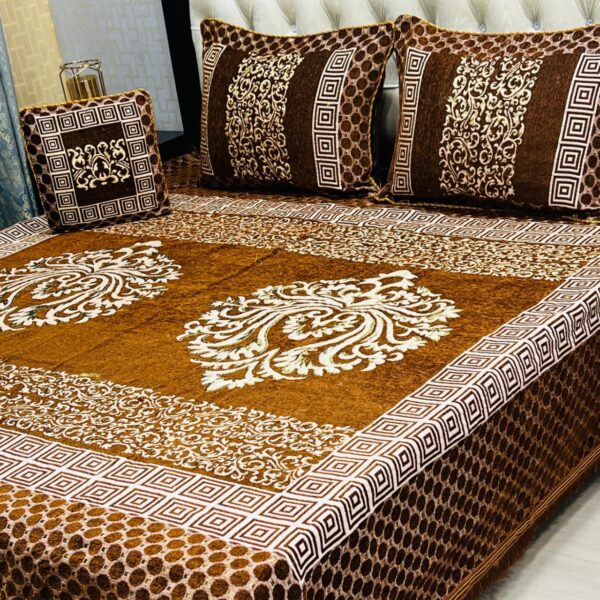Velvet-Jacquard-King-Size-4pc-Bedsheet-Set – Winter 2025 Code: S.S-Vel04-27