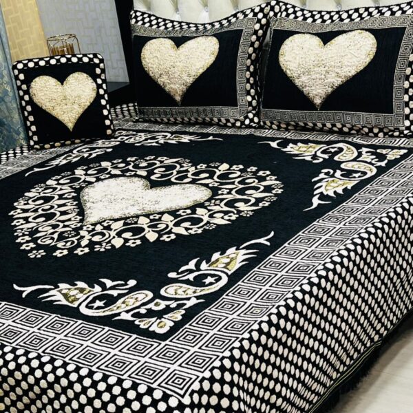 Velvet-Jacquard-King-Size-4pc-Bedsheet-Set – Winter 2025 Code: S.S-Vel04-29