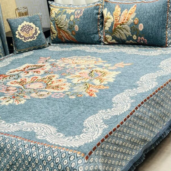 Velvet-Jacquard-King-Size-4pc-Bedsheet-Set – Winter 2025 Code: S.S-Vel04-34