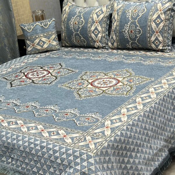 Velvet-Jacquard-King-Size-4pc-Bedsheet-Set – Winter 2025 Code: S.S-Vel04-36