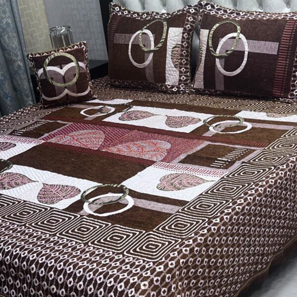 Velvet-Jacquard-King-Size-4pc-Bedsheet-Set – Winter 2025 Code: S.S-Vel04-37
